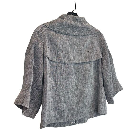 Jon Women's Gray Basic Jacket Size 4 Casual Solid - Picture 8 of 12